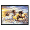 11CT Canvas Horse Embroidery Stamped Cotton Thread Handmade DIY Cross Stitch Kit