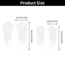 DIY Crafts White Embroidery Sewing Flower Collar Patch Angel Wing Applique