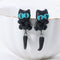 Ear Jewelry Cartoon Animal Stud Earrings Handmade Cat Earring Polymer Clay