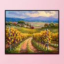 Full Embroidery Field Grape Rack Printed Cross Stitch 11CT 3 Beach Cotton Kit
