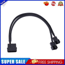 4pin IDE Molex to 2-Port 3Pin/4Pin Cooler Cooling Fan Splitter Power Cable