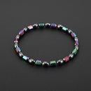 Women Therapy Health Care Hematite Round Stretch Anklet Jewelry Bracelet(1)