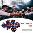 7pcs Electronic Luminous Dice Mix Polyhedral Dice Set KTV Bar Party Game Dice