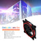 120mm PC Case Fan Halo Triple-Ring Chassis Cooling Fan for Desktop (Red) Newly