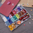 Octagonal Sealing Wax Tablet Set with Spoon Retro DIY Craft Seal Stamp Wax Beads