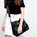 Women Travel Waterproof Nylon Shoulder Mummy Messenger Handbags (Black)