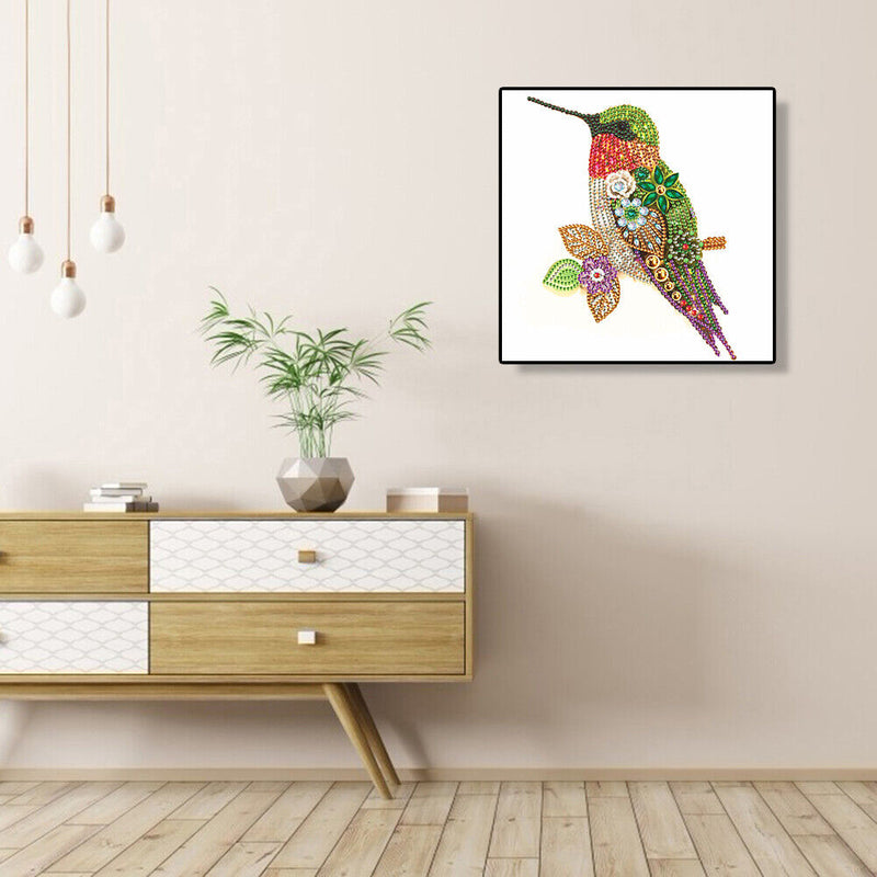 5D Partial Special Shaped Diamond Painting Hummingbird Poster Kit (UP264) Newly