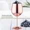 500mL Stainless Steel Juice Goblet Drum Shape Red Wine Cup (Copper Plating)