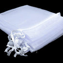 Jewelry Packing White Pouches Gift Bags Drawstring Pocket Organza Gauze Sachet