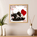 Diamond Painting Love Kitten Full Round Drill Picture of Rhinestone DIY Drawing