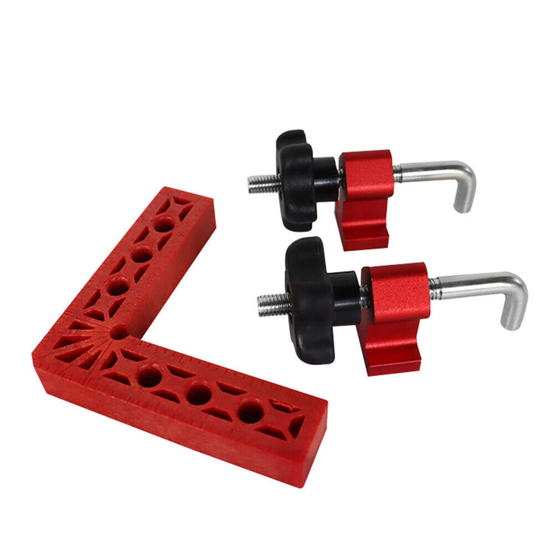 90 Degrees Carpenter Woodworking Square Corner Clamp Right Angle Ruler (D) Newly