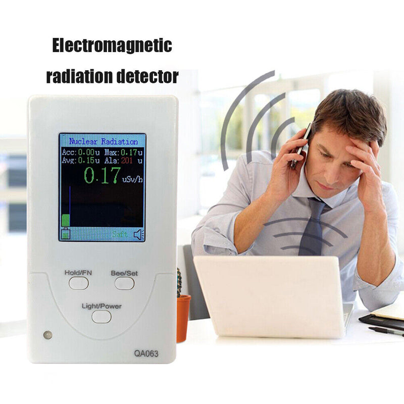 2 in 1 Portable Geiger Counter Nuclear Radiation X-ray Beta Gamma Dosimeter