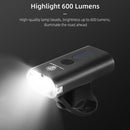 2xT6 LED Mountain Bike 600LM Headlights USB Rechargeable MTB Bike Accessories