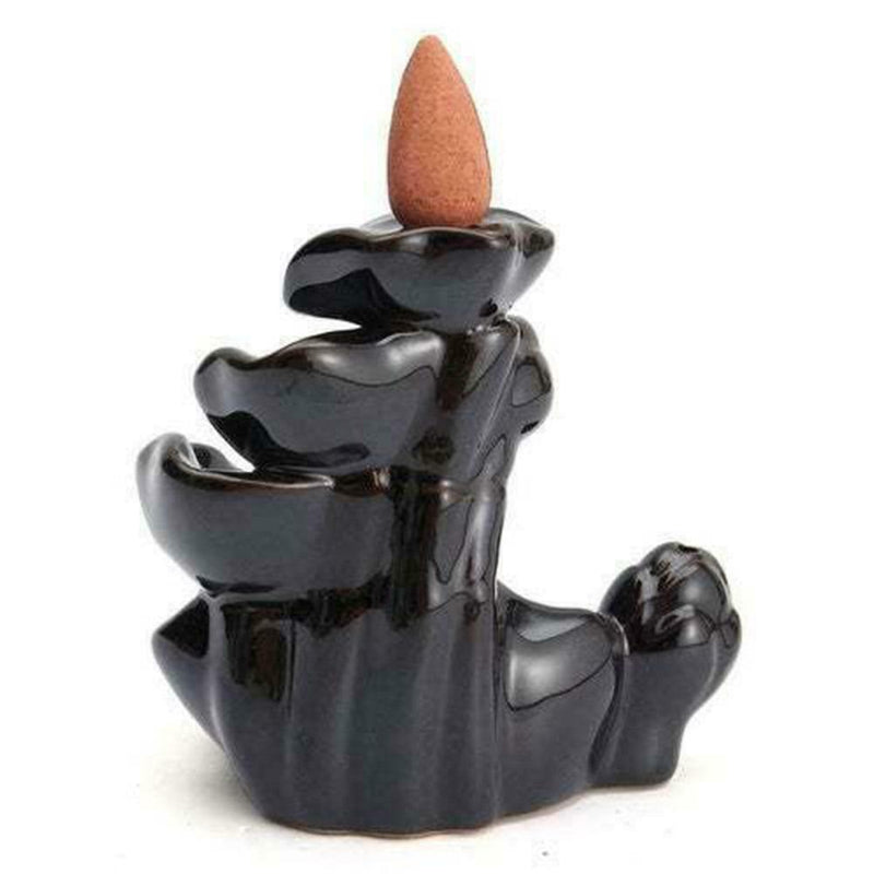 1*Perfect Ceramic Waterfall Backflow Smoke Incense Holder Burner Censer Q0 hot.