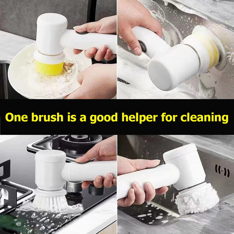 #A Multifunction Rechargeable Cleaning Brush Waterproof for Household Washing To
