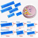 Baking Tool Fondant Cutter Sugarcraft Mould Cake Mold Letter Happy Birthday