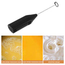 Mini Handheld Electric Egg Beater Milk Coffee Frother Whisk Foamer (Black) Newly