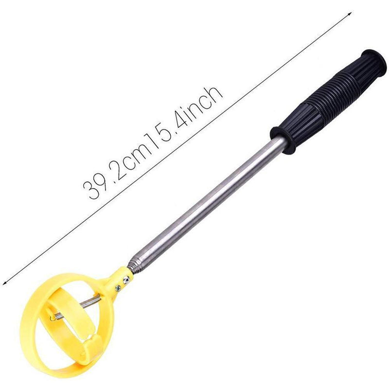 2pcs Golf Ball Retriever 8 Sections Telescopic Tool(Yellow)