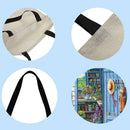 Flower house Printed Shoulder Shopping Bag Casual Large Tote Handbag