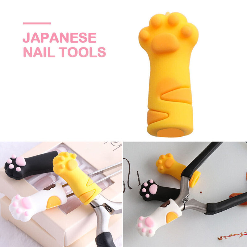 Cat Claw Cute Nipper Cover Protective Cuticle Sleeve Scissors Dead Skin Tweezers