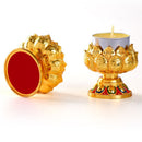 Lotus Seat Craft Incense Burner Lotus Lamp holder Candlestick Light stand