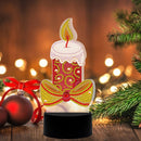 DIY Special Shape Drill Diamond Painting LED Christmas Lamp for Kids Gift Candle