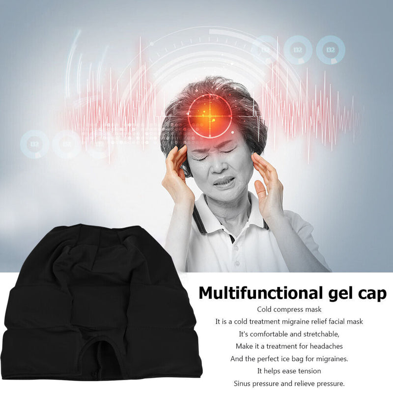 Gel Hot Cold Therapy Headache Migraine Relief Cap Physical Cooling Gel Eye Ma