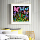 Diamond Painting Partial Special Drill Flower Glasses Picture of Rhinestone