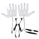 2pcs 5V Hand Warmer Heater USB Gloves Heated Pads Electric Heating Film Element