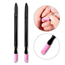 Stick Manicure Dead Skin Remover Nail File Pen Cuticle Pusher Double-ended
