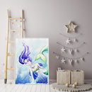 Art 5D Watercolor Fish Lady Drill Diamond Rhinestone DIY Full Round Painting Kit
