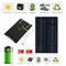 2W 5V Solar Panel USB Port Phone Charger Travel Portable E0V4