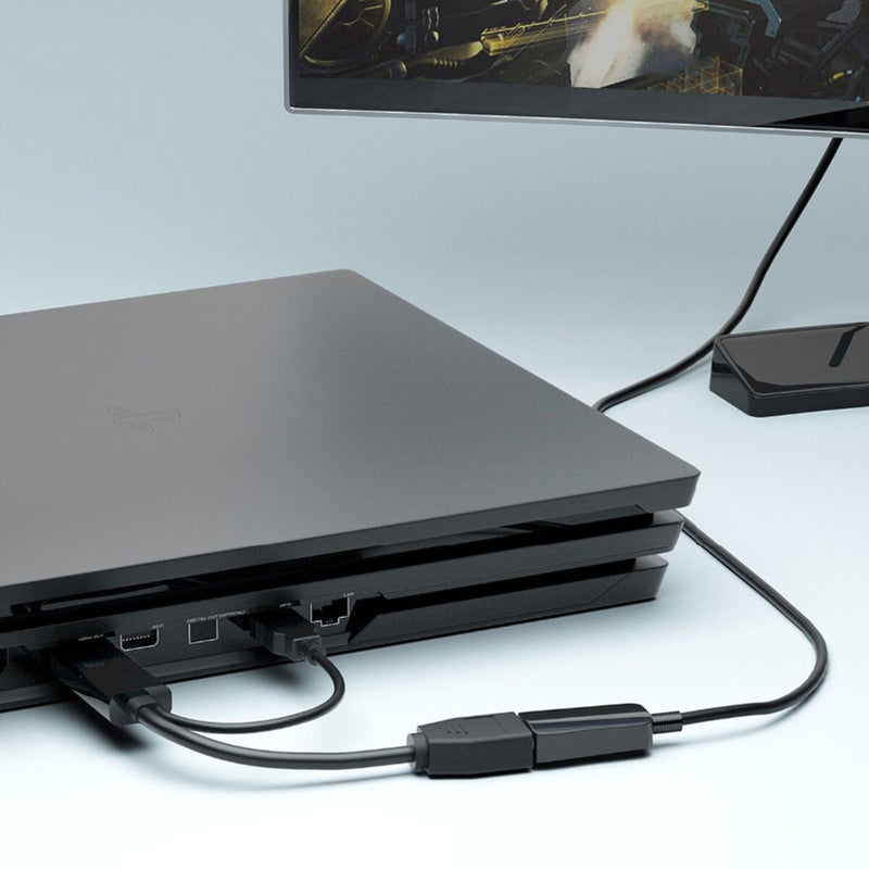 Display Port Female HDTV Laptop Converter USB Powered HDMI to DP Cable Adapter