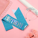 Anniversary Supplies Crystal Crown Queens Tiara Birthday Girl Glitter Sash