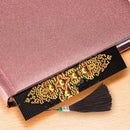 2x 5D DIY Diamond Painting Leather Bookmarks Cross Embroidery Page-Marker C