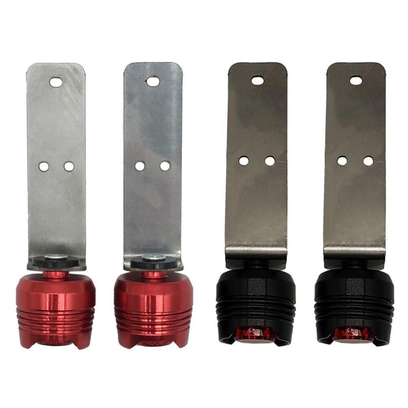 4pcs Electric Scooter Taillight for M365 1S Rear Tail Warning Lamp (Black)