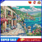 Full Embroidery Scene Printed Cross Stitch 14CT Cotton DIY Kit (FA137)