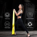 4pcs Yoga Pull Strap Belt Fitness Stretch Pilates Resistance Band (Yellow)