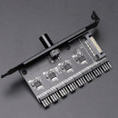 Desktop Computer Case 3P/4P Cooler Fan Hub Speed Controller PC Cooler Regulator