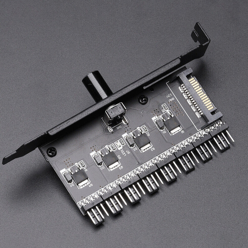Desktop Computer Case 3P/4P Cooler Fan Hub Speed Controller PC Cooler Regulator