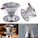 Cone Pour Over Coffee Dripper Reusable Coffee Maker Coffee Filter Slow Drip