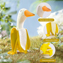 Banana Duck Sculpture - Funny Duck Art Statue Ornament Housewarming Garden