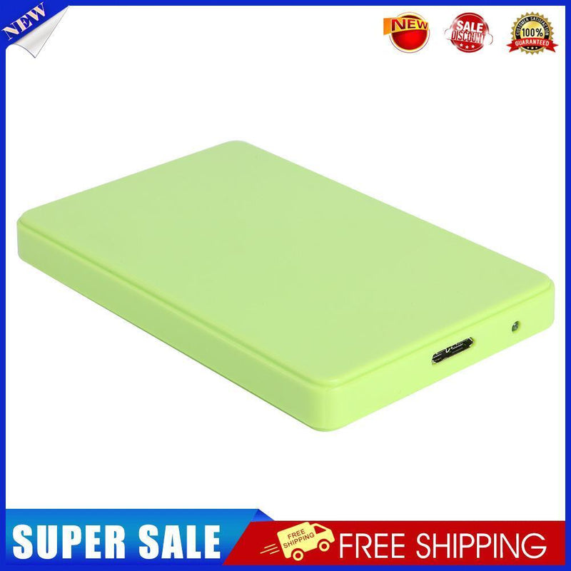 2.5 inch USB 3.0 Hard Disk Enclosure 6Gbps HDD SSD External Case (Green)