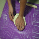 Measurements Non-Stick Pad Rolling Dough Pizza Dough Maker Holder Baking Mat