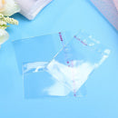 XinYunDa 100-Piece Clear Plastic Bag with Self Adhesive Gasket for