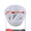 Split Color Mixing Cups Paints Art Tool 3 Channels Pouring Cup White (2) Newly