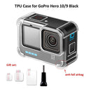 Silicone TPU Transparent Case Cover Protective For GoPro Hero 10/9 Black