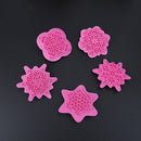 5pcs Snowflake Pattern Cutter Mold Sugarcraft Fondant Cake Decorating Tools