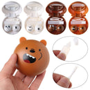 shape Cute DIY Soaking Storage Mirror Lens Case Contact Lens Box Travel Holder