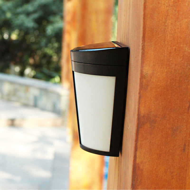 6 LED Solar Power Light Sensor Wall Light  Garden Fence Lamp Warm White Newly